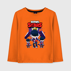 Лонгслив хлопковый детский EDGAR EPIC HERO BRAWL STARS, цвет: оранжевый