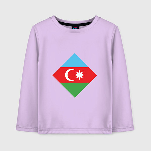 Детский лонгслив Flag Azerbaijan / Лаванда – фото 1