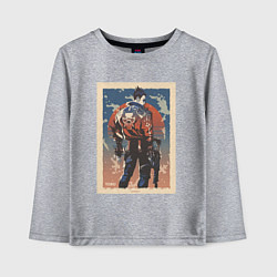 Лонгслив хлопковый детский Yoru art, цвет: меланж