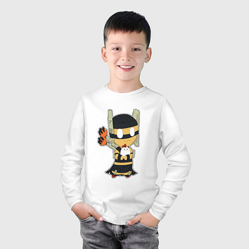 Детский лонгслив Shadow Shaman Chibi / Белый – фото 3