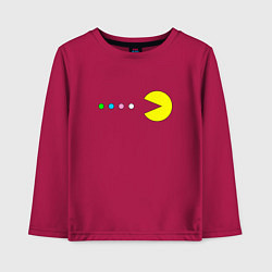 Лонгслив хлопковый детский Pac - man Для пары, цвет: маджента