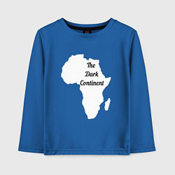 Лонгслив хлопковый детский The Dark Continent Африка, цвет: синий