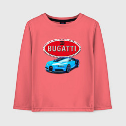 Лонгслив хлопковый детский Bugatti - motorsport, цвет: коралловый