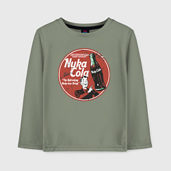 Лонгслив хлопковый детский Nuka Cola Ice Cold Retro, цвет: авокадо