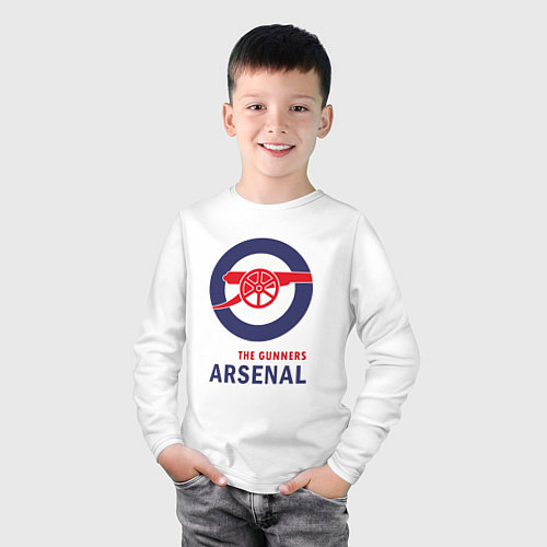 Детский лонгслив Arsenal The Gunners / Белый – фото 3