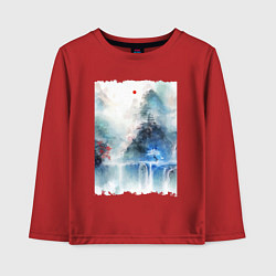 Детский лонгслив Изумительный японский пейзаж