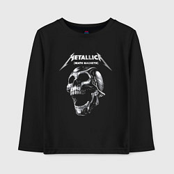 Лонгслив хлопковый детский Metallica Death Magnetic, цвет: черный
