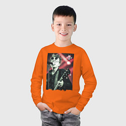 Лонгслив хлопковый детский Gleb Samoylov Matrixx, цвет: оранжевый — фото 2