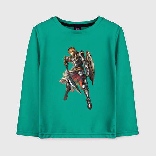Детский лонгслив Паладин Ла2 / Зеленый – фото 1