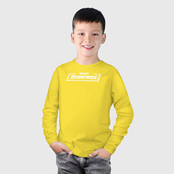 Лонгслив хлопковый детский ФОРТНАЙТ СОПРОТИВЛЕНИЕ, цвет: желтый — фото 2
