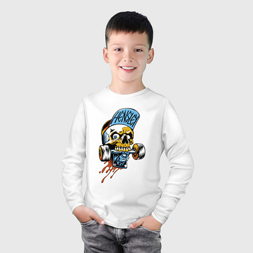 Детский лонгслив Hensley / Белый – фото 3