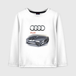 Лонгслив хлопковый детский Audi Concept, цвет: белый