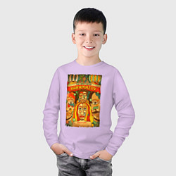 Лонгслив хлопковый детский Karamazov, цвет: лаванда — фото 2