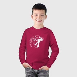 Лонгслив хлопковый детский Античная Сейлор Мун, цвет: маджента — фото 2