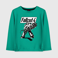 Лонгслив хлопковый детский Fallout 4 Hero!, цвет: зеленый