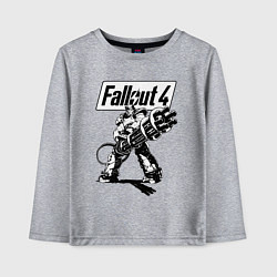 Лонгслив хлопковый детский Fallout 4 Hero!, цвет: меланж