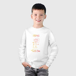 Лонгслив хлопковый детский Аршисюн 08042, цвет: белый — фото 2