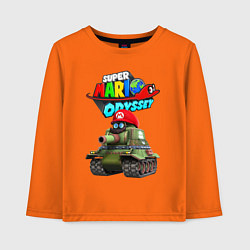 Лонгслив хлопковый детский Tank Super Mario Odyssey, цвет: оранжевый