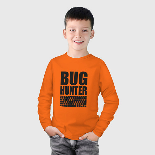 Детский лонгслив Bug Хантер / Оранжевый – фото 3