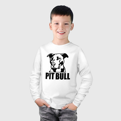 Детский лонгслив Pit Bull Power / Белый – фото 3