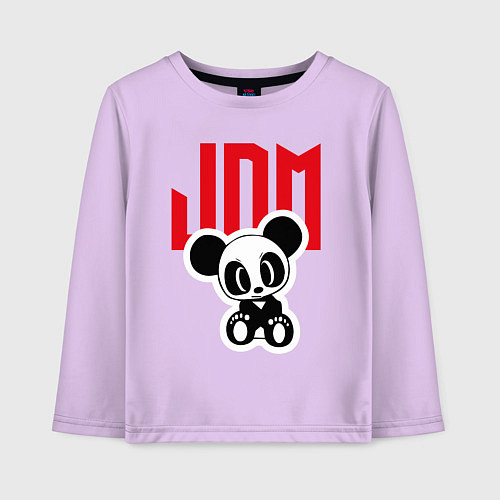 Детский лонгслив JDM Panda Japan / Лаванда – фото 1