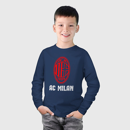 Детский лонгслив МИЛАН AC Milan / Тёмно-синий – фото 3