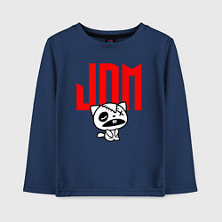 Лонгслив хлопковый детский JDM Kitten-Zombie Japan, цвет: тёмно-синий