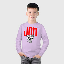 Лонгслив хлопковый детский JDM Kitten-Zombie Japan, цвет: лаванда — фото 2