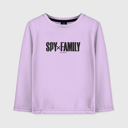 Лонгслив хлопковый детский Spy x Family Logo, цвет: лаванда