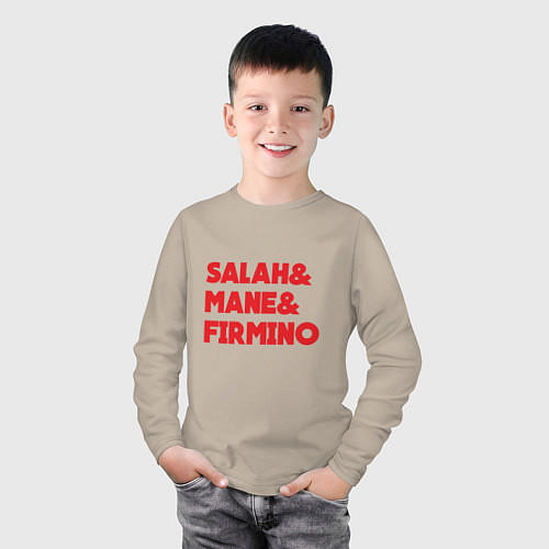 Детский лонгслив Salah - Mane - Firmino / Миндальный – фото 3