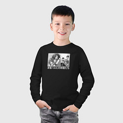 Лонгслив хлопковый детский Харухи с друзьями, цвет: черный — фото 2