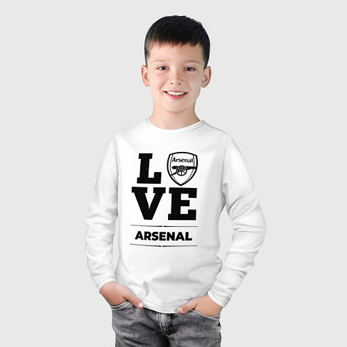 Детский лонгслив Arsenal Love Классика / Белый – фото 3