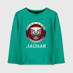 Лонгслив хлопковый детский JAGUAR Jaguar, цвет: зеленый
