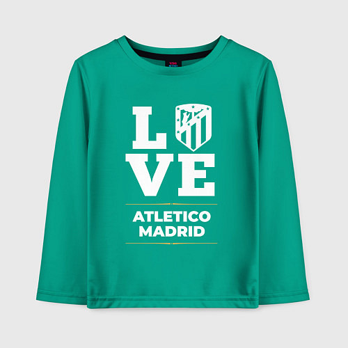 Детский лонгслив Atletico Madrid Love Classic / Зеленый – фото 1