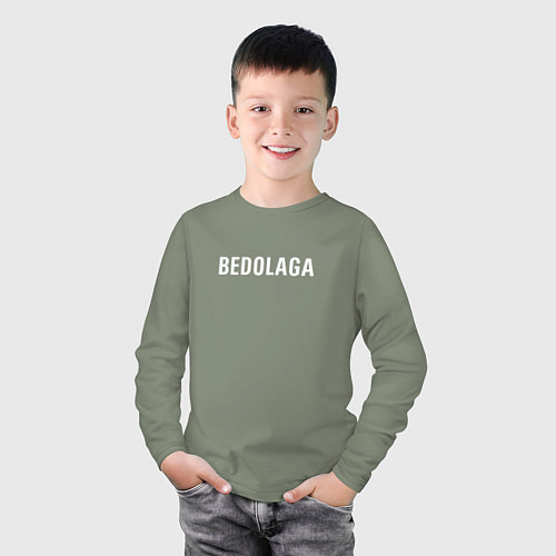 Детский лонгслив BEDOLAGA БЕДОЛАГА / Авокадо – фото 3