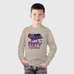 Лонгслив хлопковый детский POPPY PLAYTIME PJ Pug-a-Pillar, цвет: миндальный — фото 2