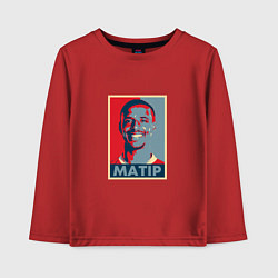 Лонгслив хлопковый детский Matip - Liverpool, цвет: красный