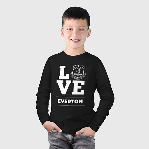 Детский лонгслив Everton Love Classic / Черный – фото 3