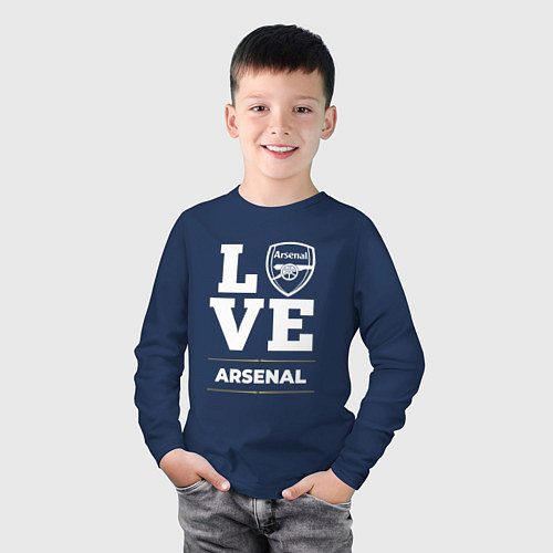 Детский лонгслив Arsenal Love Classic / Тёмно-синий – фото 3