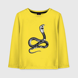 Лонгслив хлопковый детский Кобра Cobra, цвет: желтый