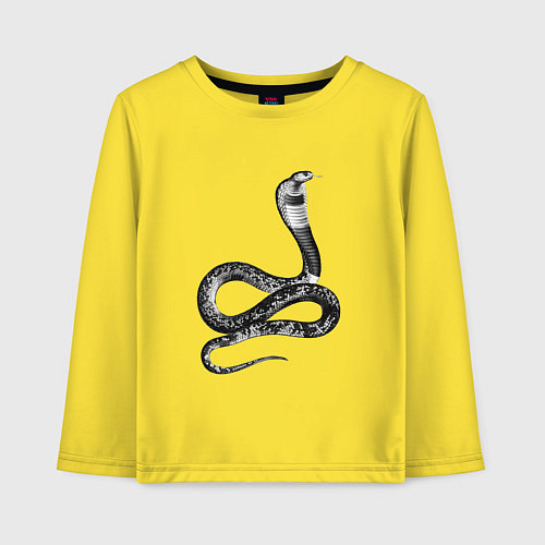 Детский лонгслив Кобра Cobra / Желтый – фото 1