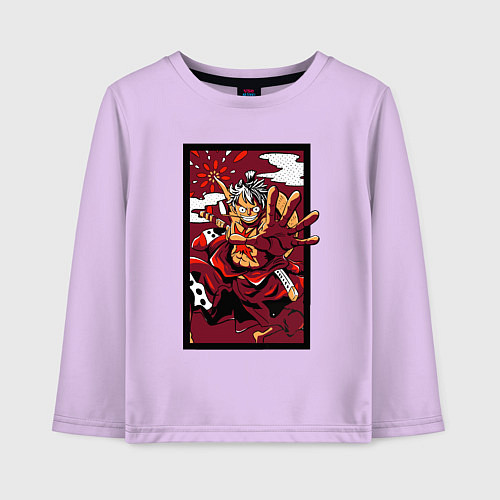 Детский лонгслив ЛУФФИ 5 ЙОНКО ONE PIECE / Лаванда – фото 1