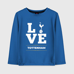 Лонгслив хлопковый детский Tottenham Love Classic, цвет: синий