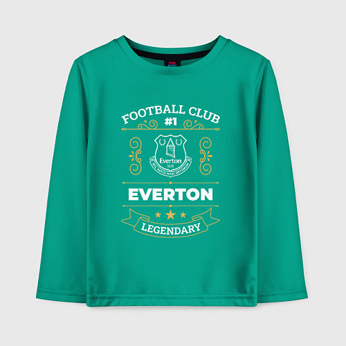 Детский лонгслив Everton FC 1 / Зеленый – фото 1