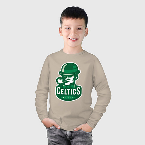 Детский лонгслив Celtics Team / Миндальный – фото 3