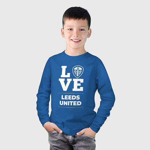 Детский лонгслив Leeds United Love Classic / Синий – фото 3