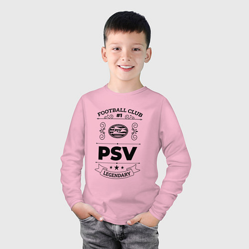 Детский лонгслив PSV: Football Club Number 1 Legendary / Светло-розовый – фото 3