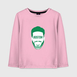 Лонгслив хлопковый детский Tatum - Celtics, цвет: светло-розовый