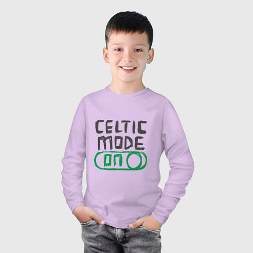 Детский лонгслив Celtic Mode On / Лаванда – фото 3