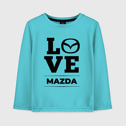 Лонгслив хлопковый детский Mazda Love Classic, цвет: бирюзовый